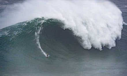 Justine Wins Nazaré Tow Surfing Challenge