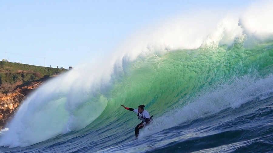 Michelle des Bouillons at Nazaré