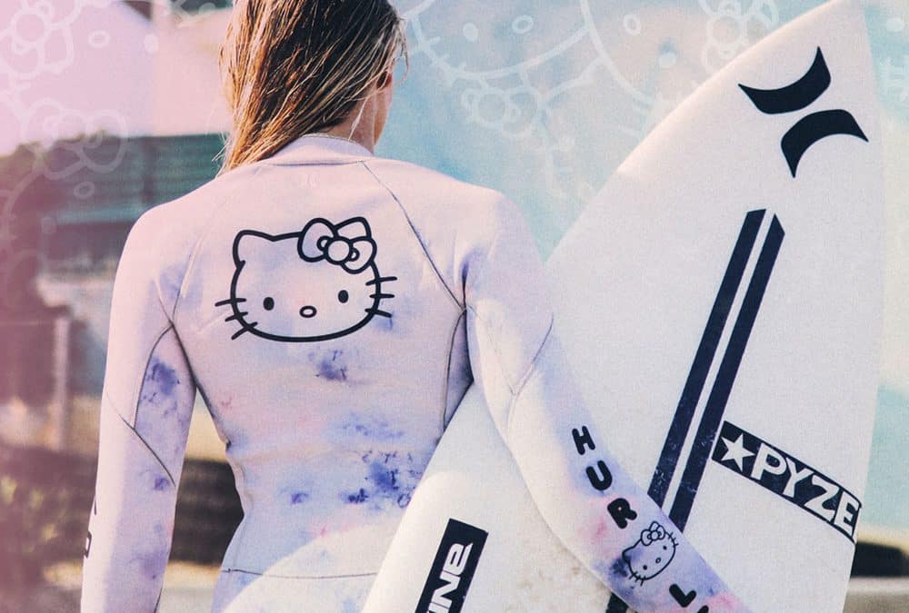 Hurley just got a sweet Hello Kitty twist