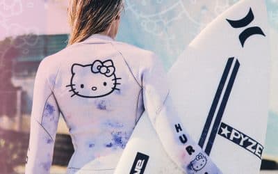 Hurley just got a sweet Hello Kitty twist