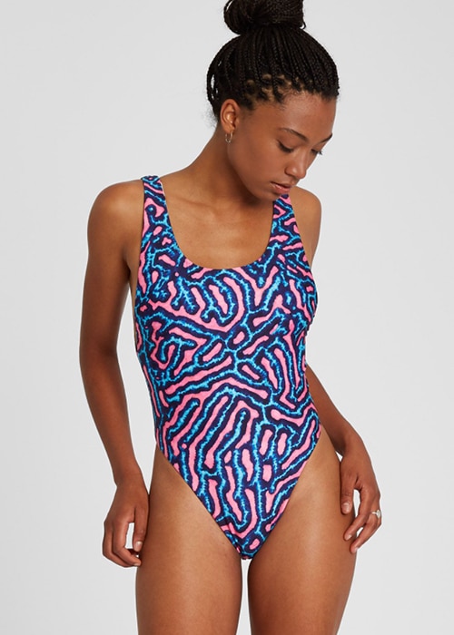 Sustainable Living Coral One Piece Swimsuit