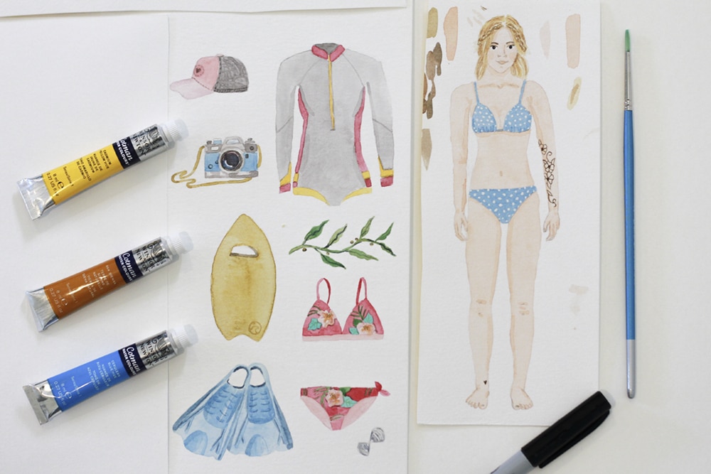 Get Creative With A Paper Doll Tutorial - SurfGirl Magazine