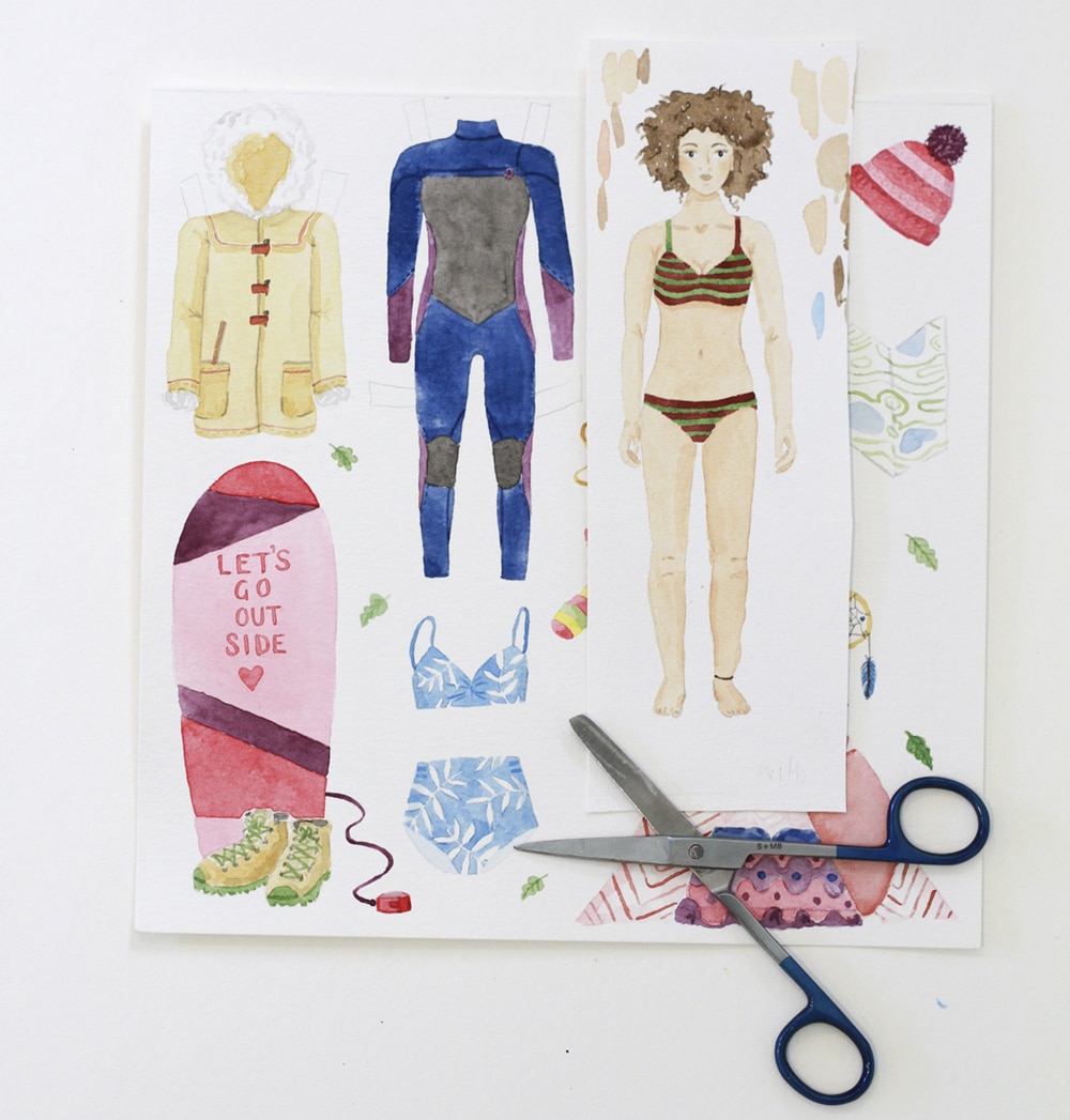 Get Creative With A Paper Doll Tutorial - SurfGirl Magazine