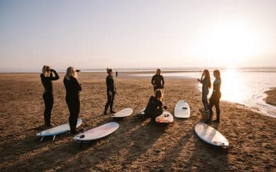 IWD Paddle Out For North Devon Surfers