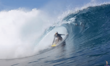 Justine Dupont Surf Session in Teahupoo