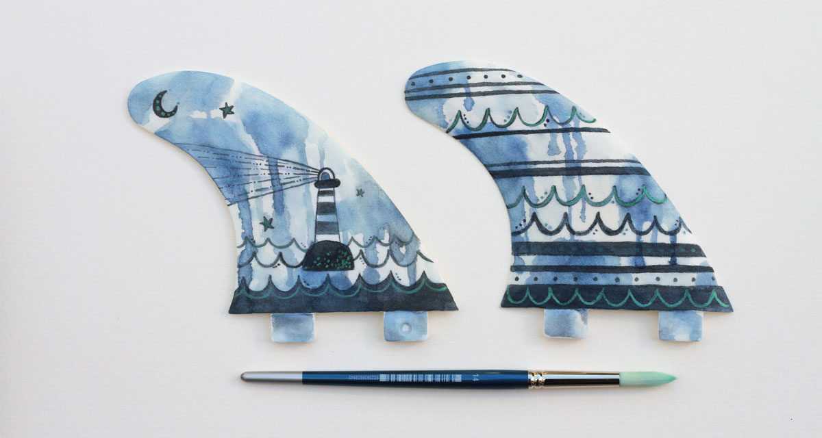 Get Creative and Paint Surfboard Fins