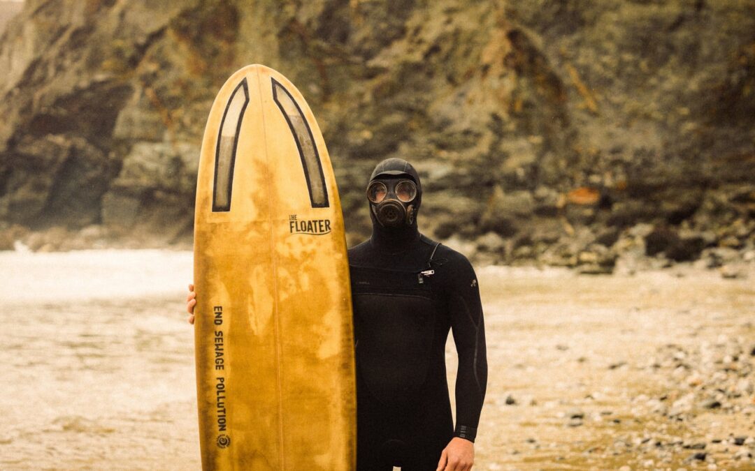 Paddle Out for Pollution Protest