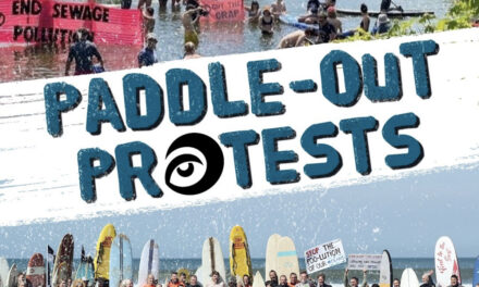 Paddle Out Protest with SAS