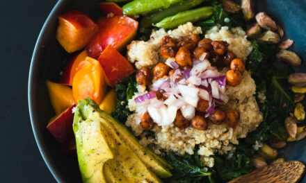 Kale, Nectarine, and Nut Salad