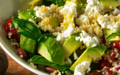 Mediterranean Quinoa Salad with Feta and Avocado