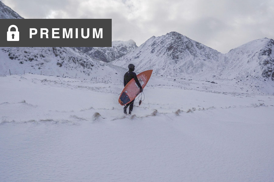 Surfing the Lofoten Islands, Arctic Circle