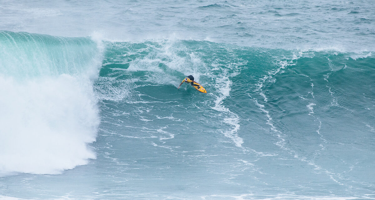 Justine Wins Nazaré Big Wave Challenge