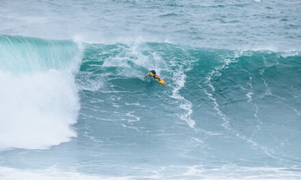 Justine Wins Nazaré Big Wave Challenge