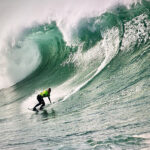 Teen Robyn Larg Surfs Nazare