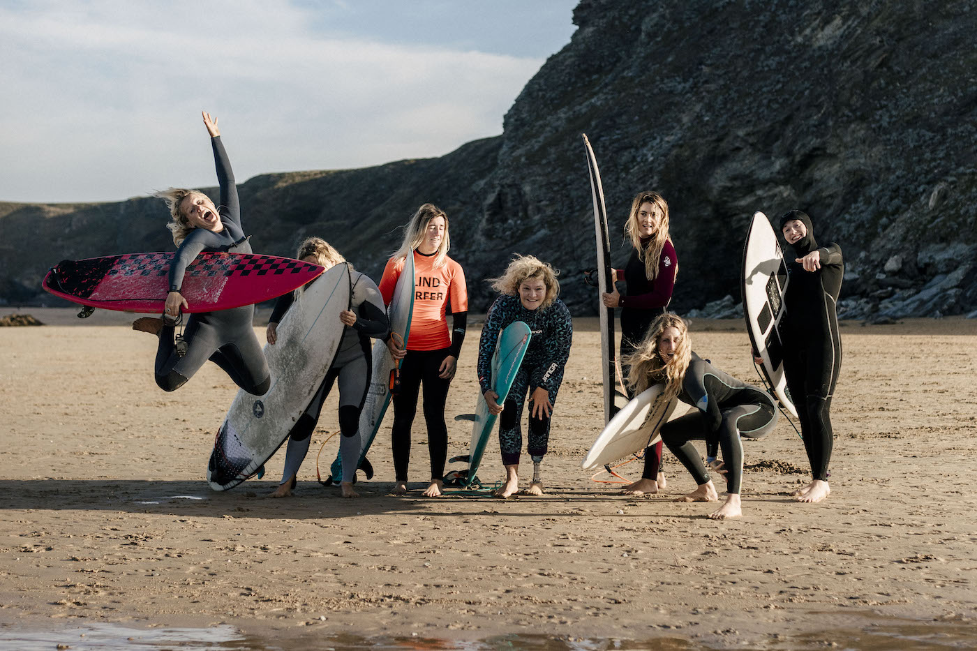 GatherandGlide_October2023_Shortboard_ByBellaBunce-47 copy 2 Xanadu surf group of women sat their surfboards