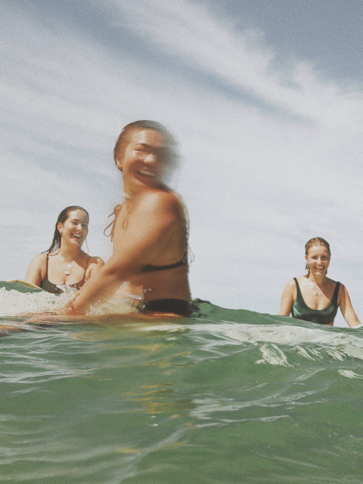 Girls surfing at Yume Surfcamps in Portugal Girls surfing at Yume Surfcamps in Portugal
