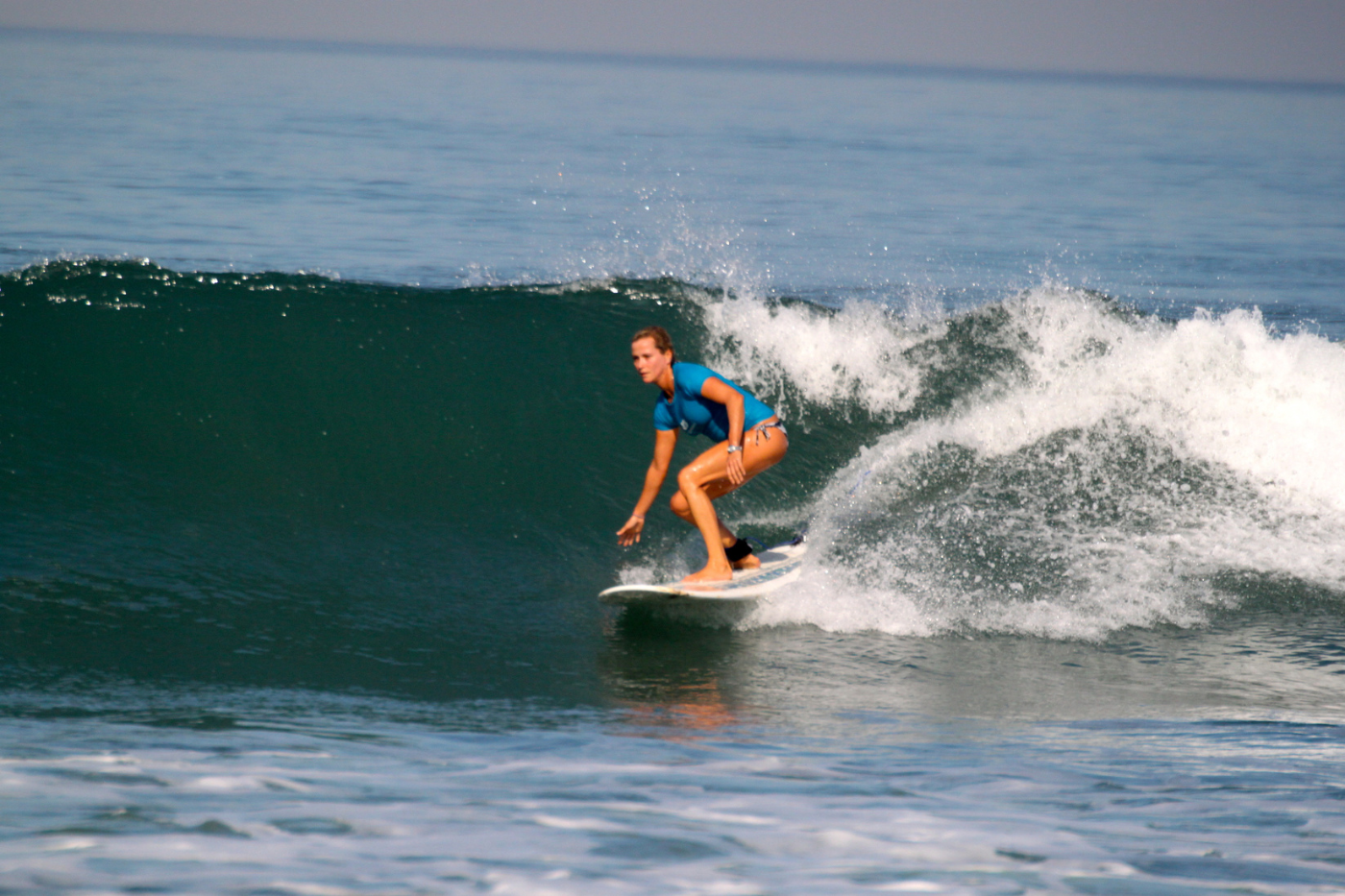 An advanced surfer at Goddess Surf Retreats