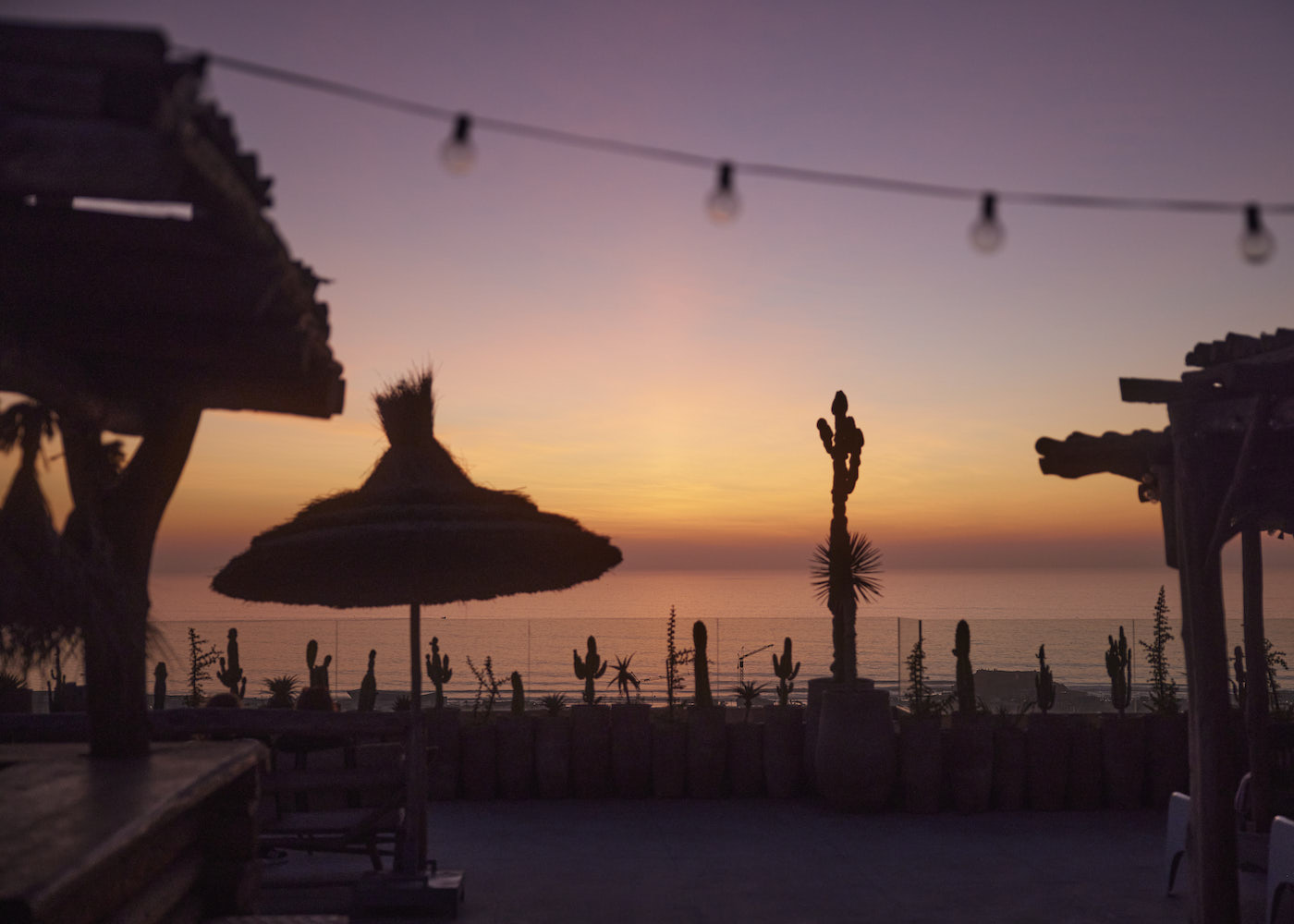 The Sunset at Blue Surf Morocco