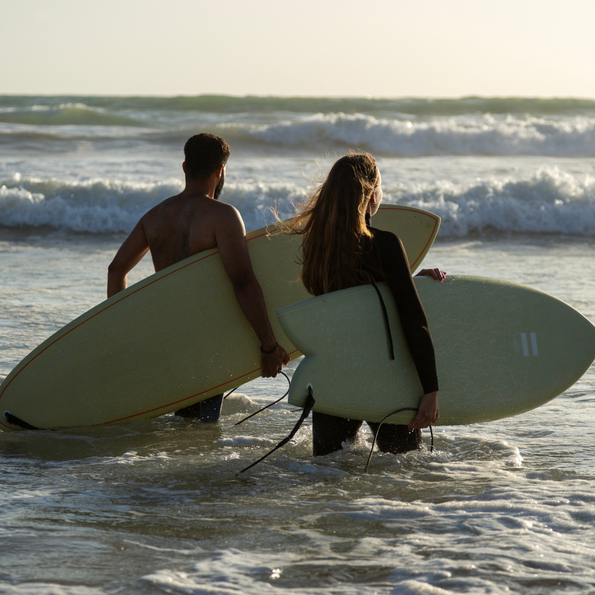 Surfing at Paradis Plage
