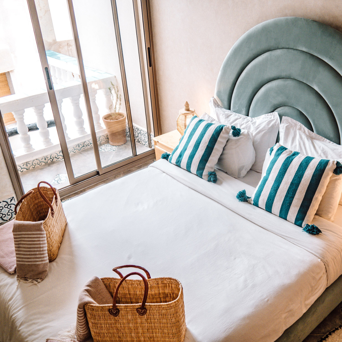 The accommodation at Amayour Surf & Yoga