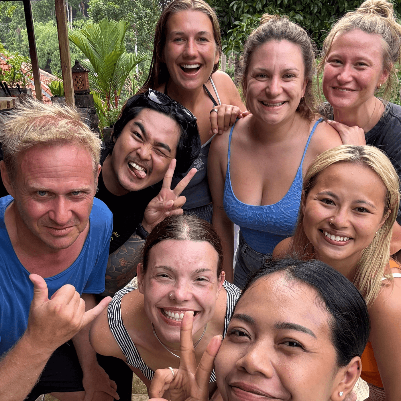 The group of surfers at Pelan Pelan