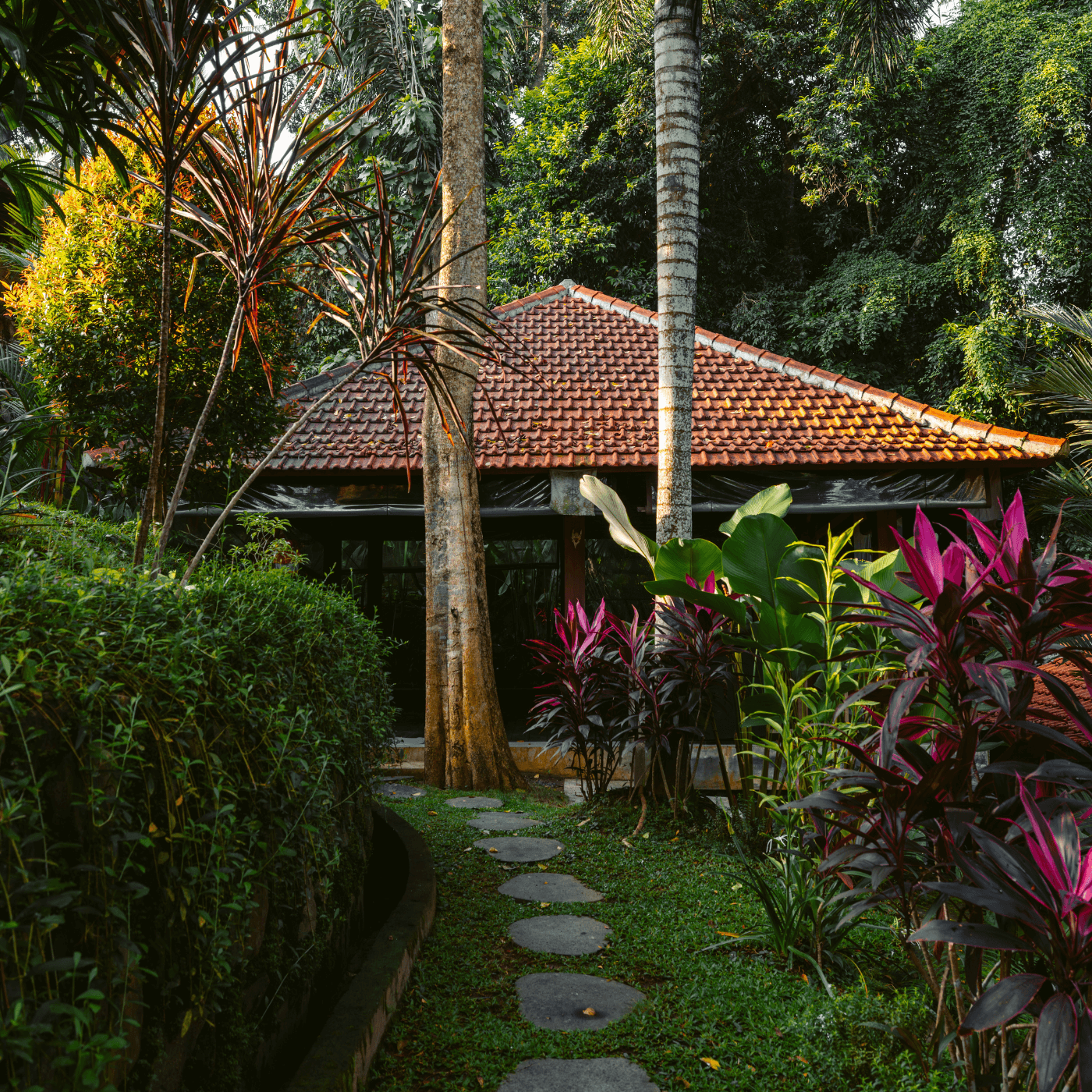 The yoga shala at Pelan Pelan surf camp