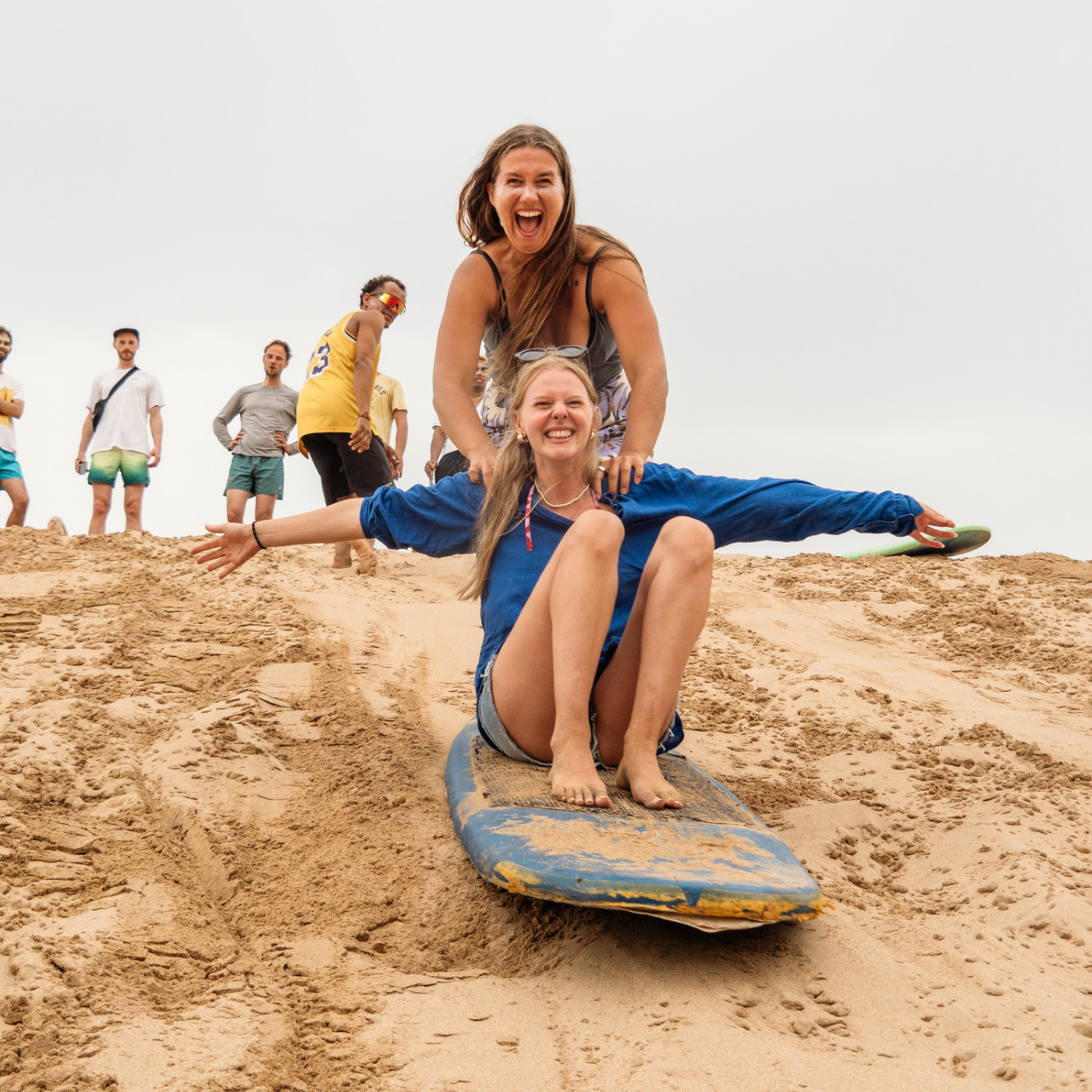 Sandboarding with Amayour in Morocco