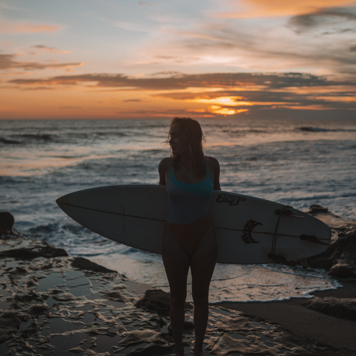 A surfer at Free Spirit Hostel Ecuador