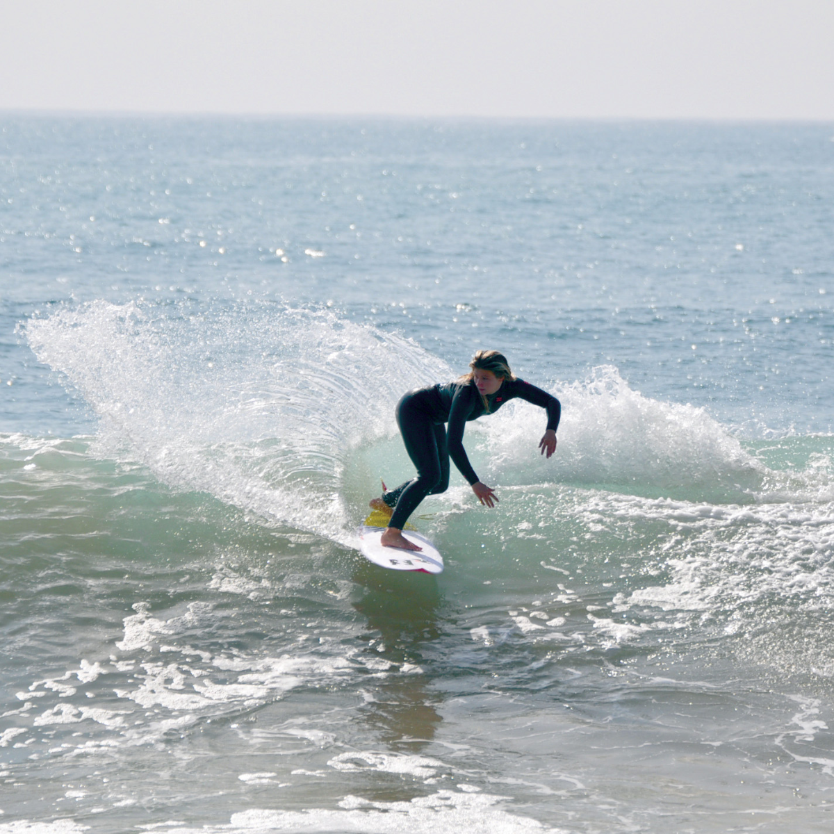 A surfer at Mint Surf