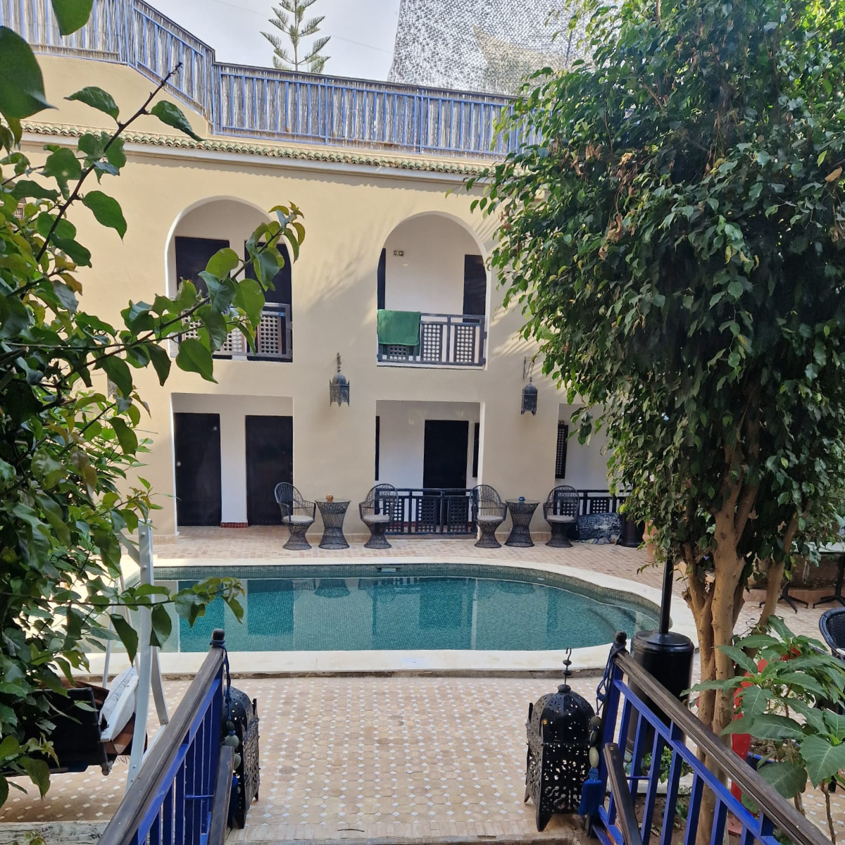 The pool area at Mint Surf