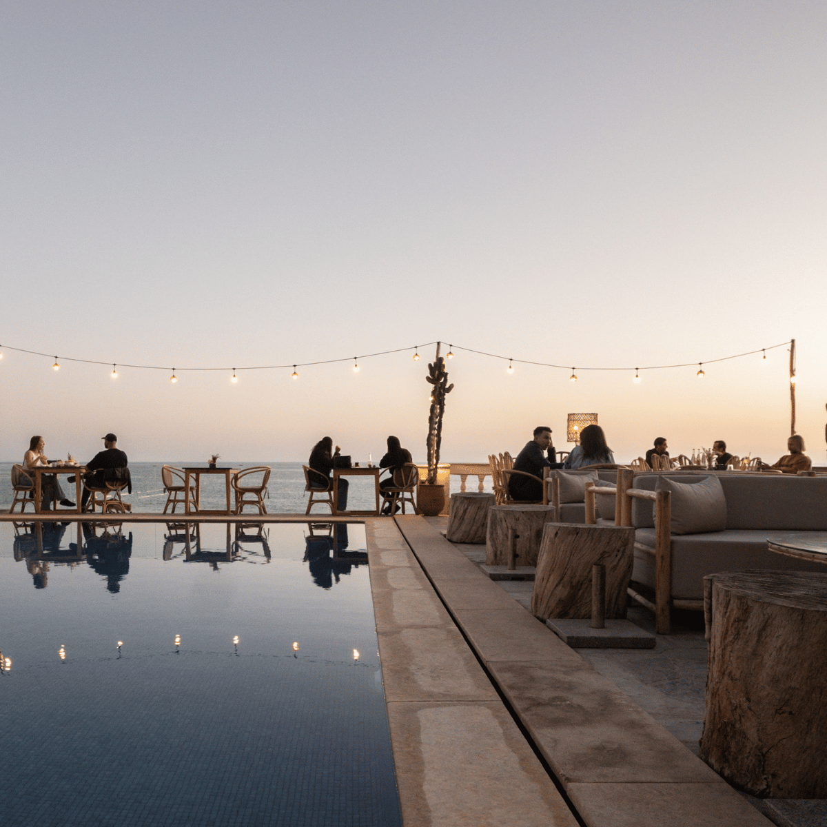 The pool at Three Waves Retreat