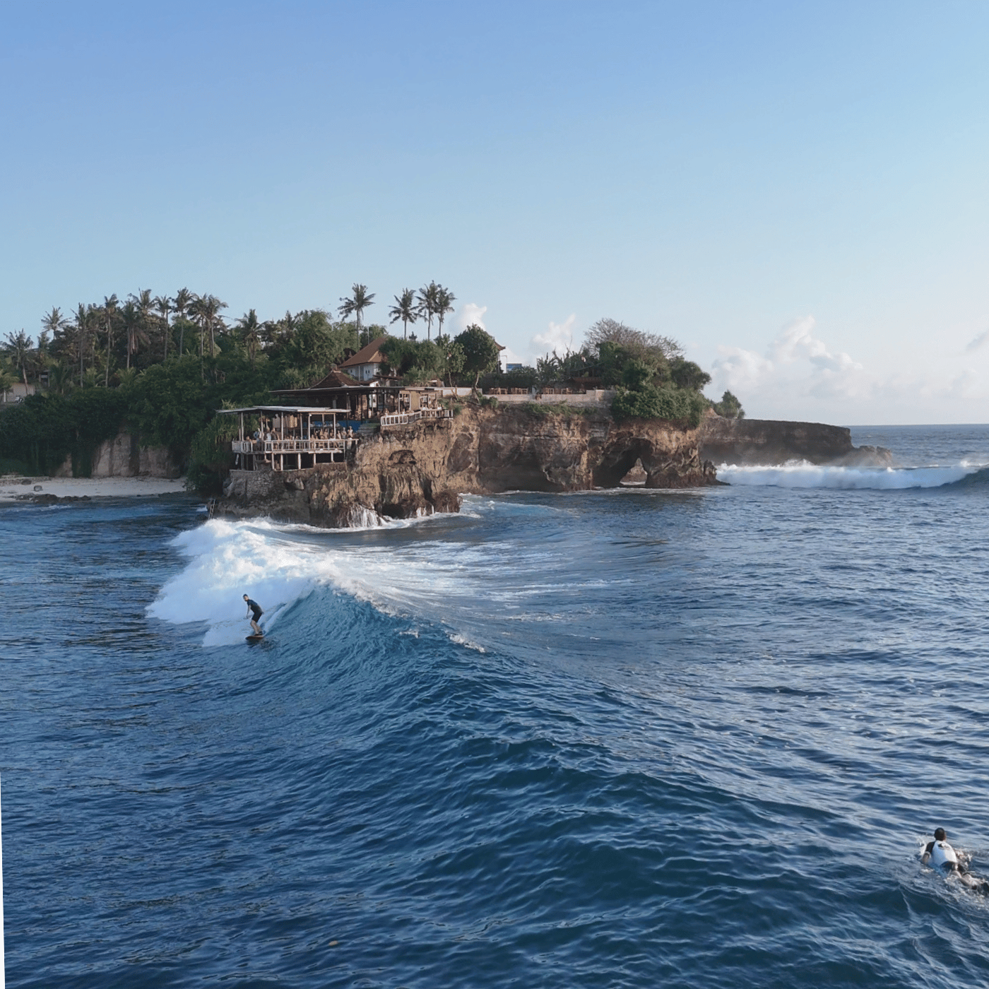 The waves at Mahana Point, Indonesia