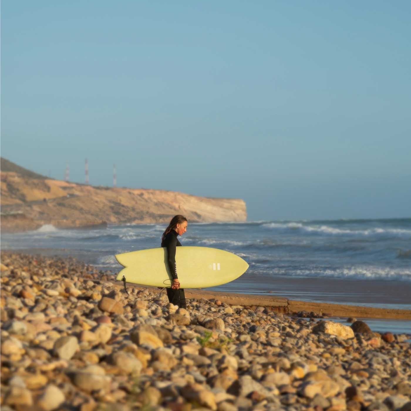 Surfing at Paradis Plage