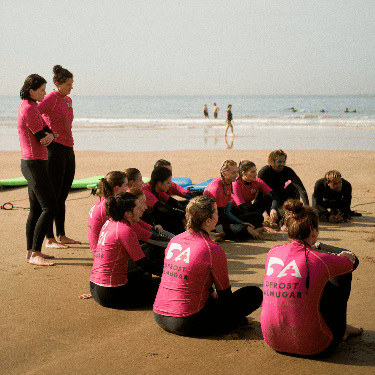 Girls at the Three Waves Retreat in Morocco