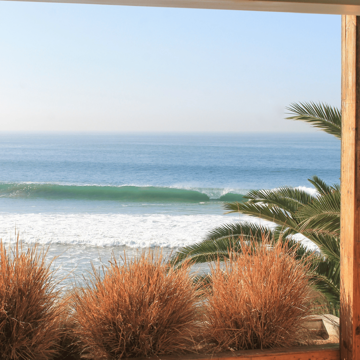 The View from the accommodation at Three Waves Retreat