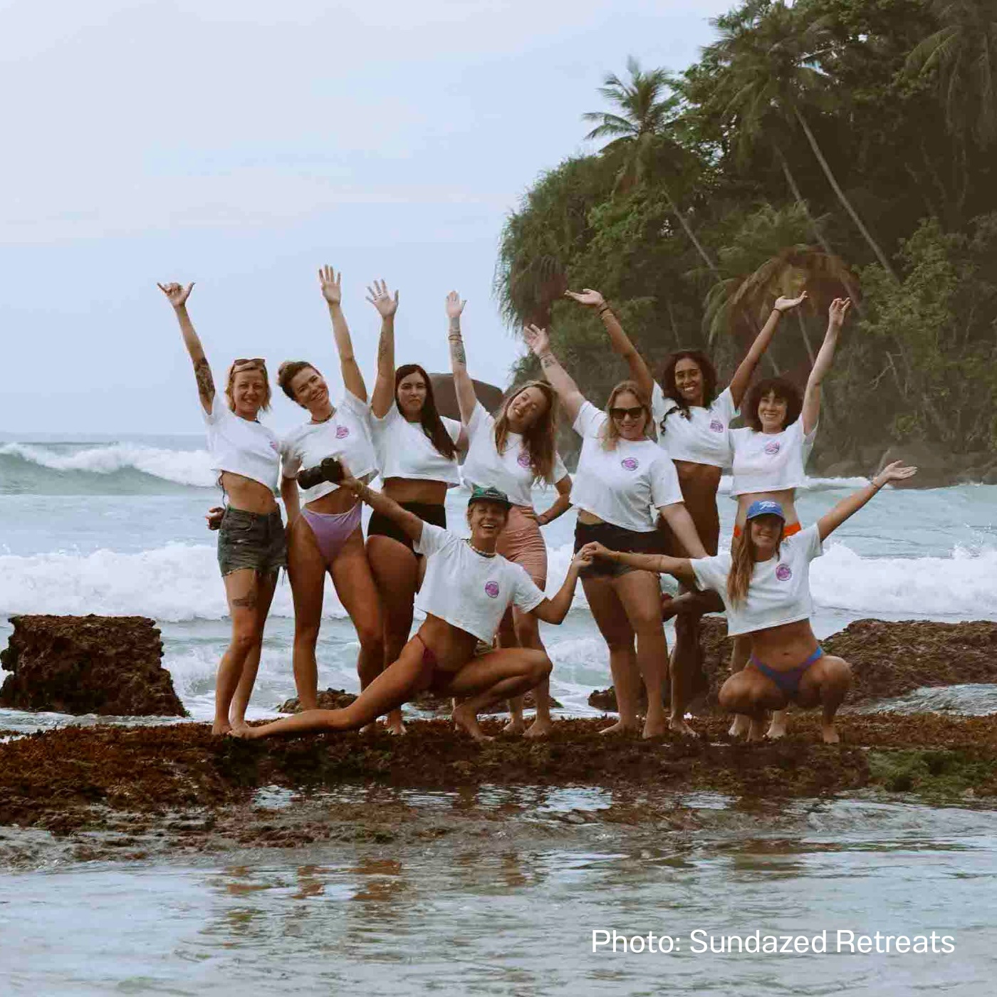 Girls at Sundazed Retreats in Sri Lanka