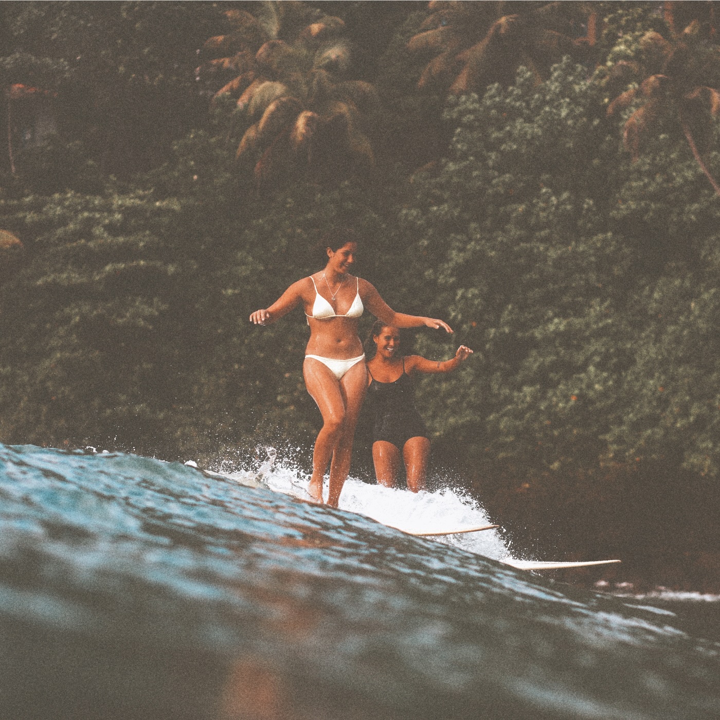 Girls Surfing at Surf Spirit