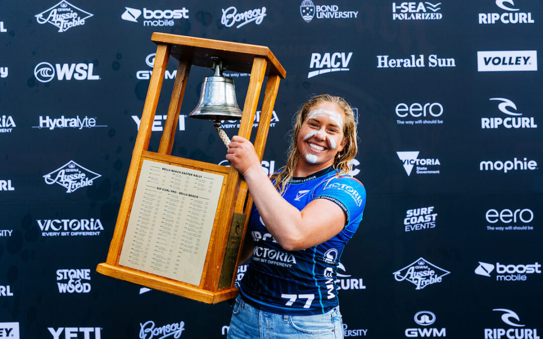 Gabriela Bryan Rings The Rip Curl Pro Bells