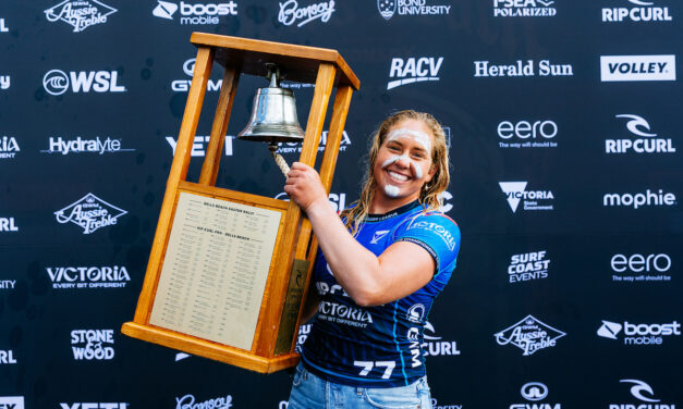 Gabriela Bryan Rings The Rip Curl Pro Bells